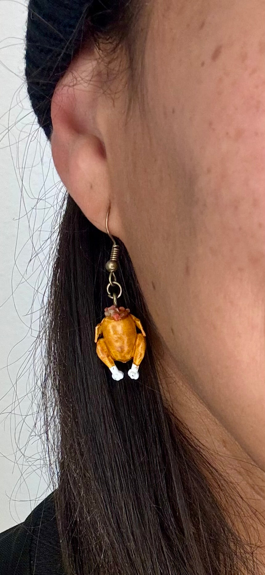 Mini Stuffed Turkey Earrings